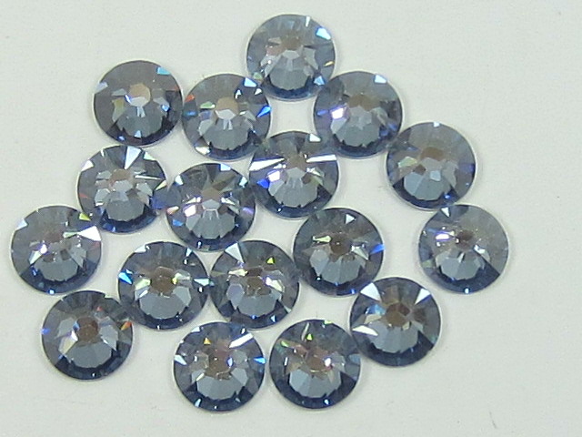 1 Gross 10ss CRYSTAL BLUE SHADE HOTFIX European Rhinestones